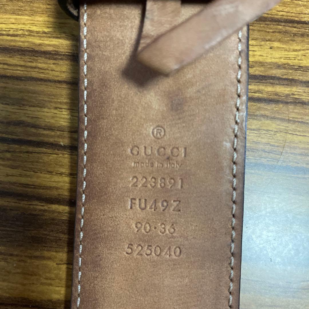 GUCCI グッチ ベルト インターロッキング GG デカロゴ 黒