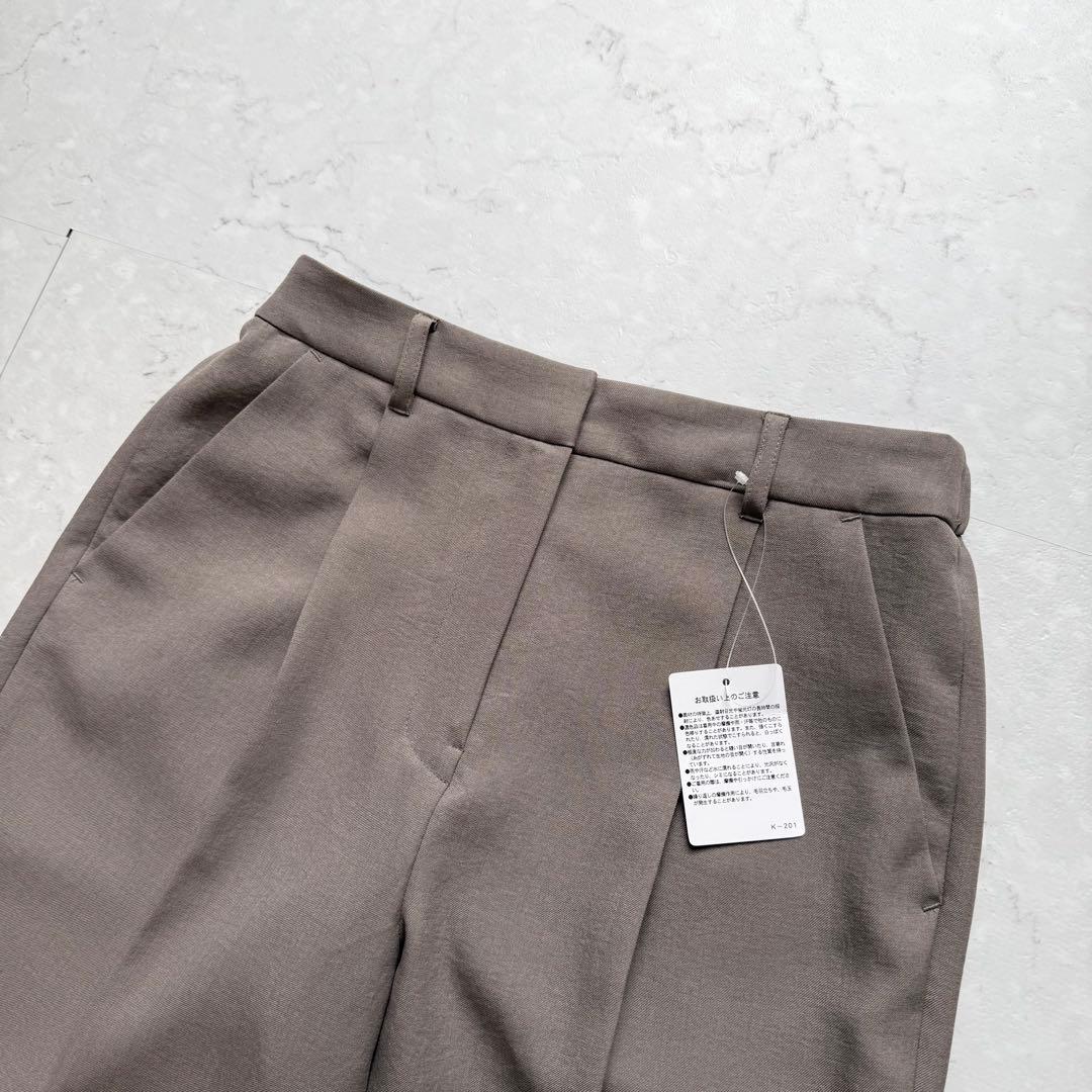 新品 ナチュラルビューティーベーシック スーツ セットアップ ノーカラー パンツ