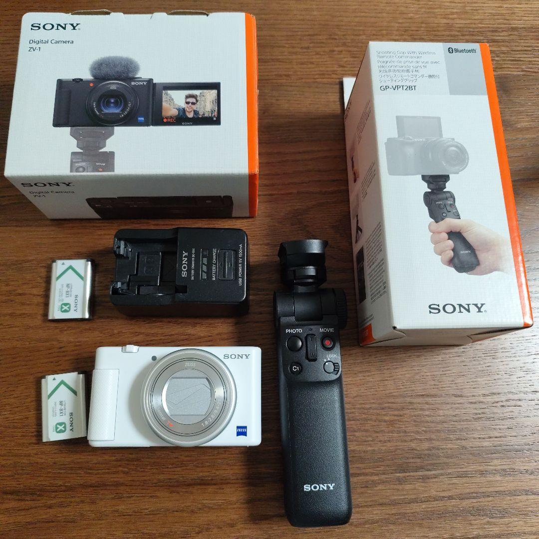 SONY ZV-1 コンデジ　シューティンググリップ付き（GP-VPT2BT）