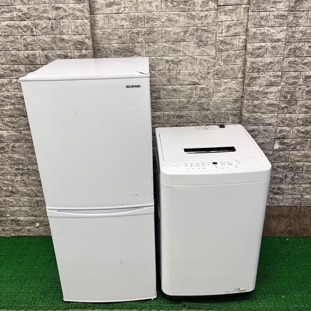 522 2023〜24年製　冷蔵庫　洗濯機　２点セット　小型　一人暮らし　白色