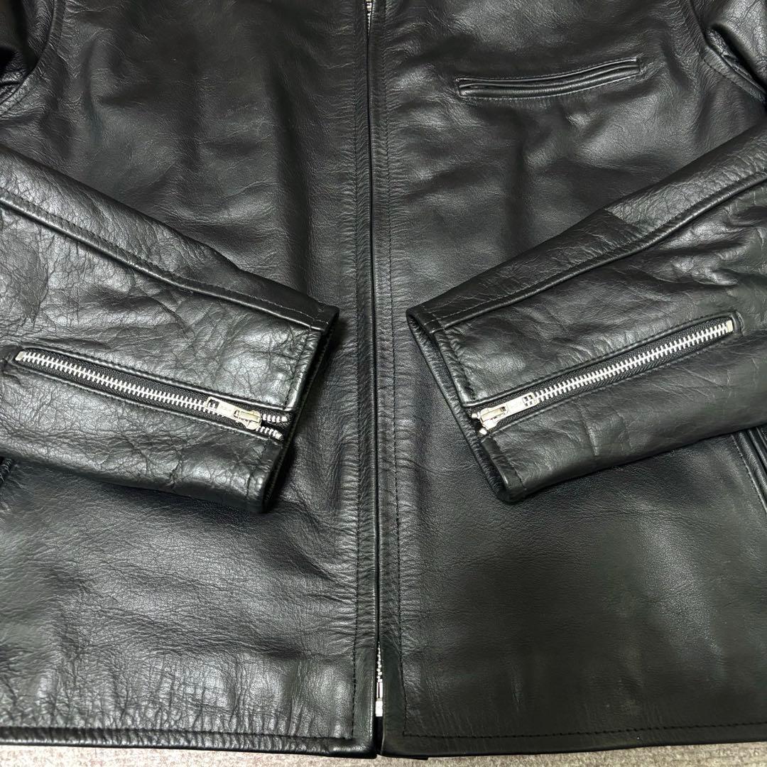 【きりこ】HORN WORKS シングルライダースジャケット　バッファロー