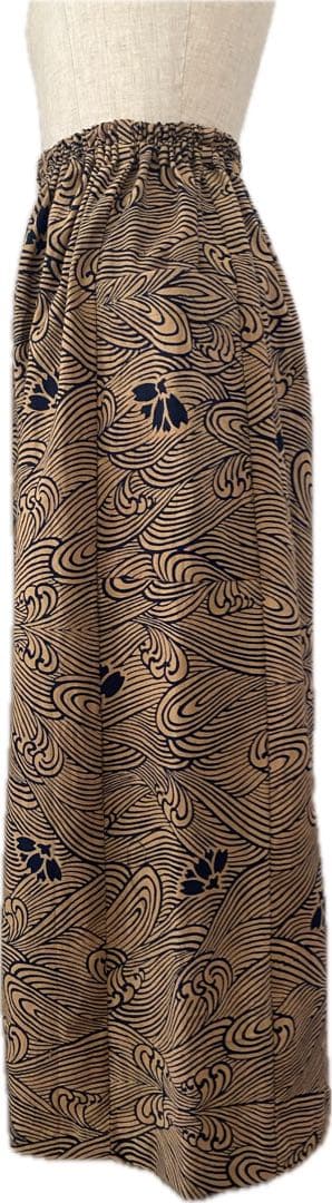 浴衣リメイク　チュニック　ワイドパンツセットアップ