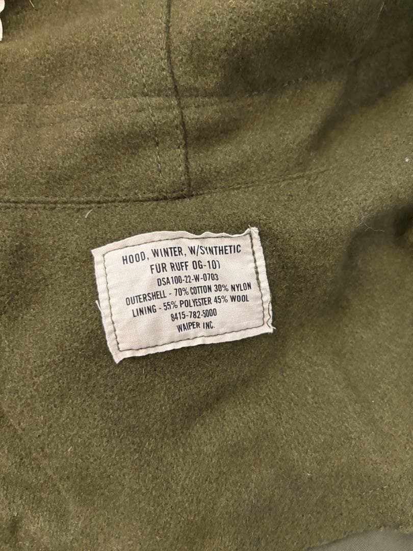 WAIPER.inc M65 フィッシュテールパーカー フードのみ wp1004