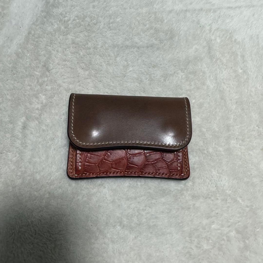 コ*ル様 WILD SWANS TONGUE型　トリプルレザー　財布