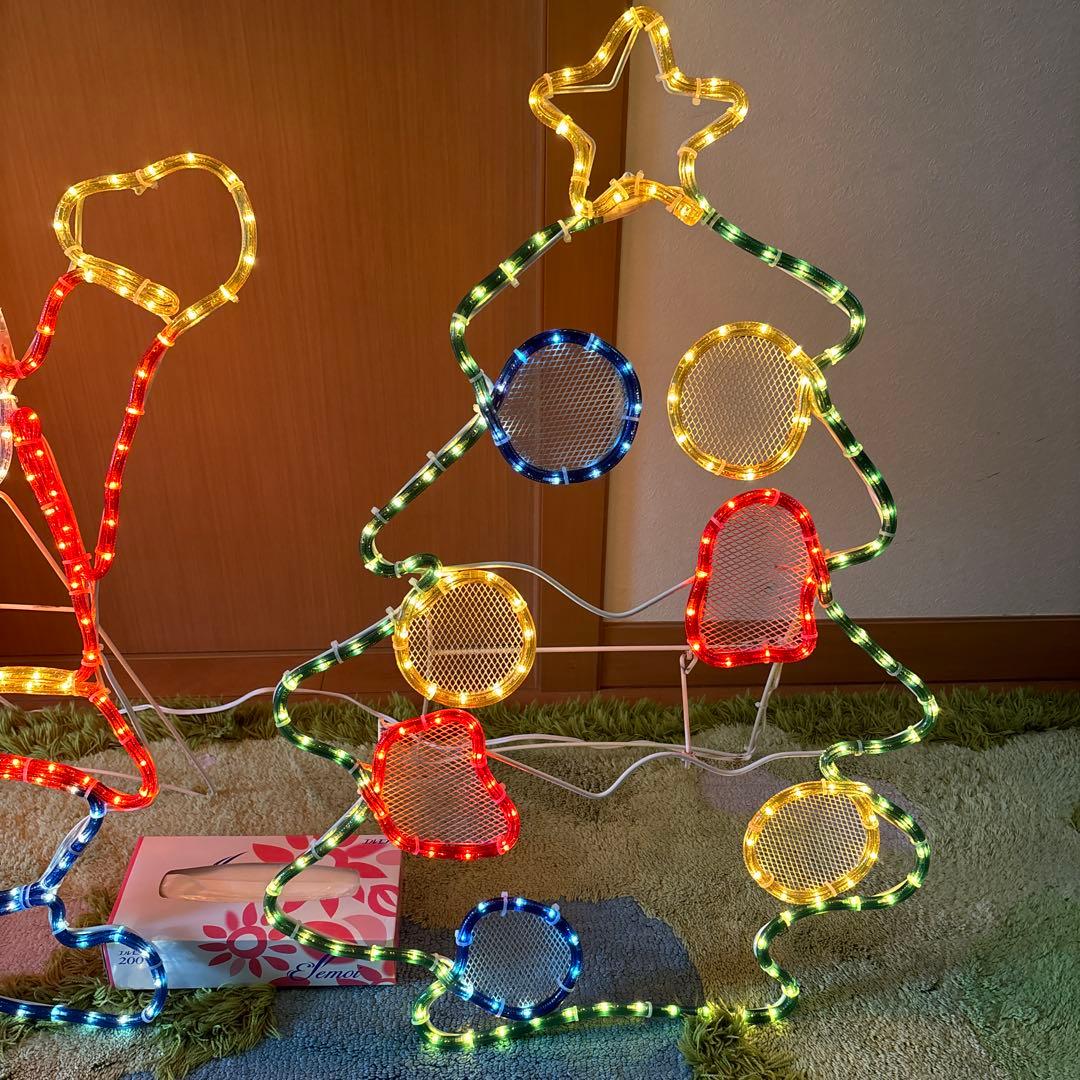 値下中 ガーデンライト サイズ大 サンタクロース ツリー イルミネーション 希少