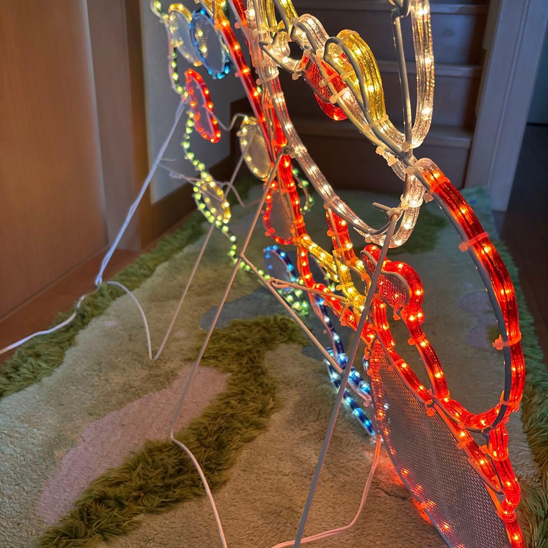 値下中 ガーデンライト サイズ大 サンタクロース ツリー イルミネーション 希少