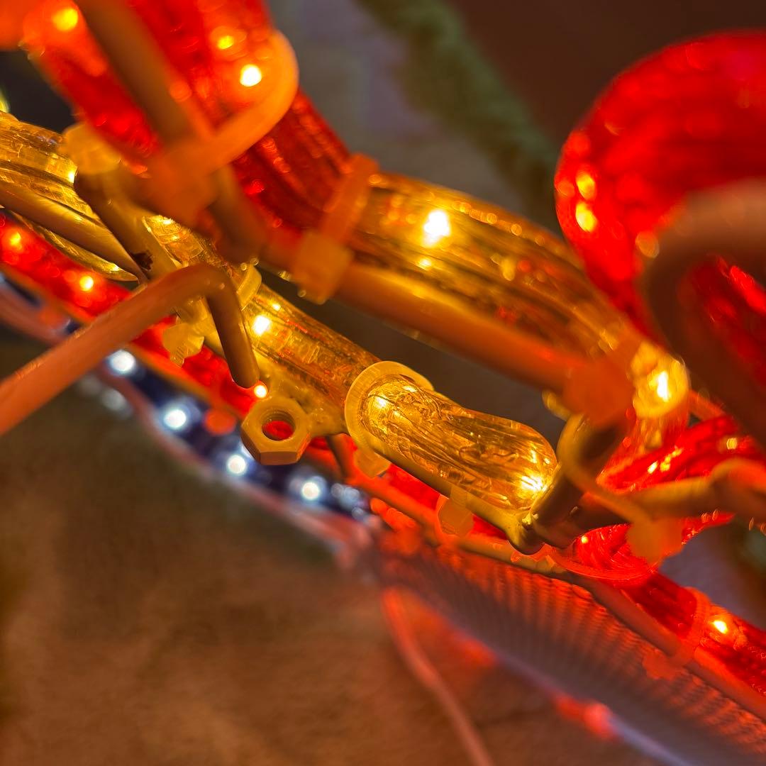 値下中 ガーデンライト サイズ大 サンタクロース ツリー イルミネーション 希少