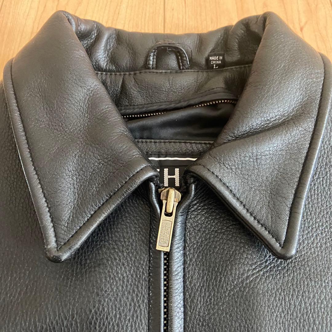 leather limited 90s シングル レザージャケット ブラック L