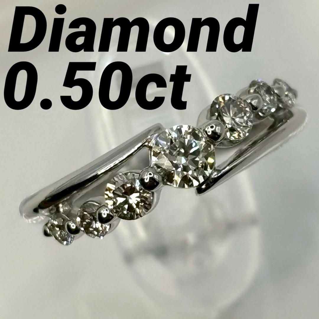 chica177.ダイヤモンド プラチナ リング