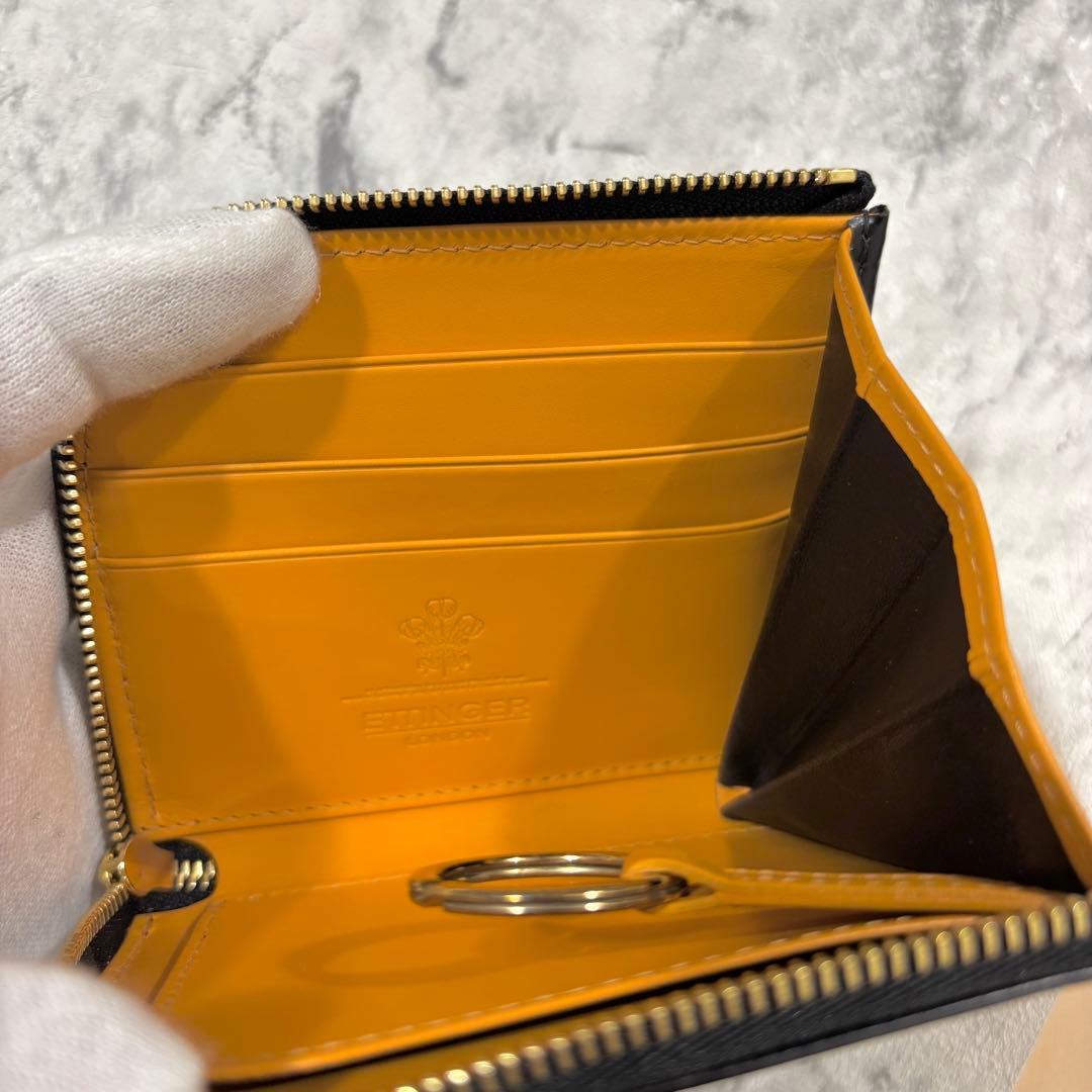 【美品】 エッティンガー Ｌ字 ケース 財布 ブライドルレザー ブラック