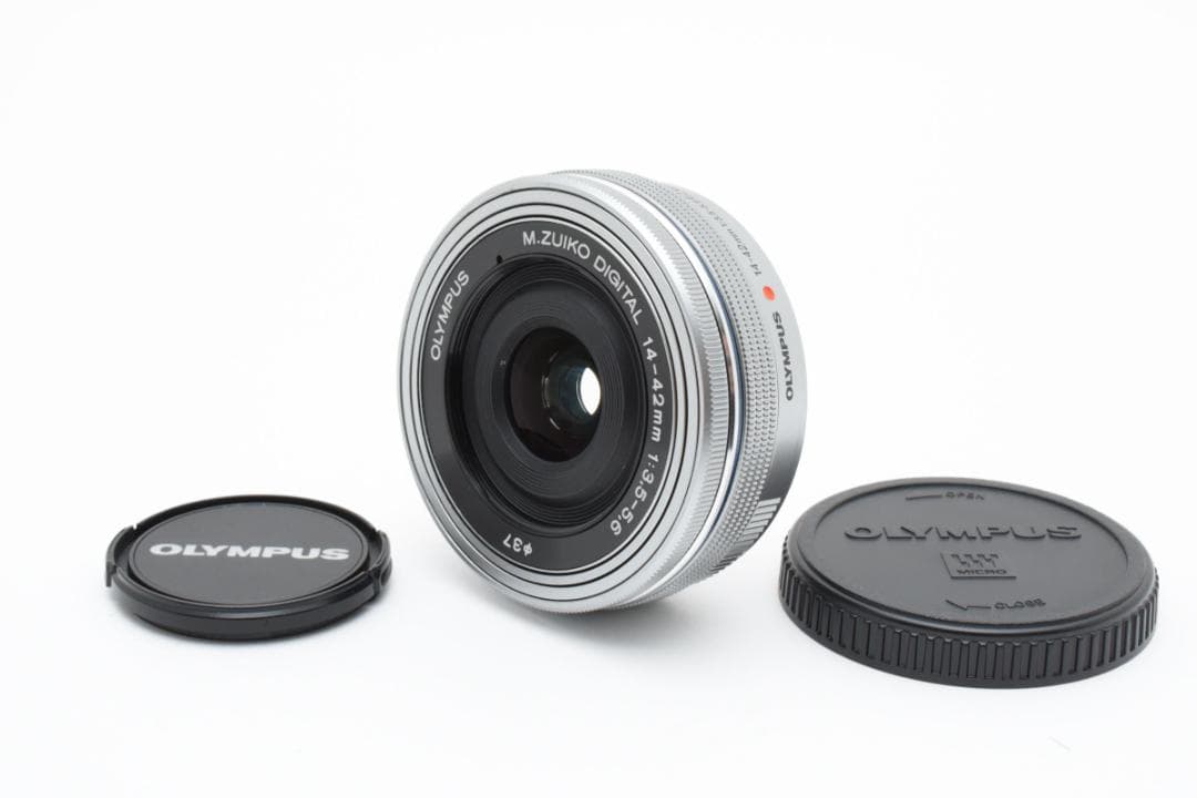 超美品 オリンパス M.zuiko レンズ 14-42mm3.5-5.6シルバー