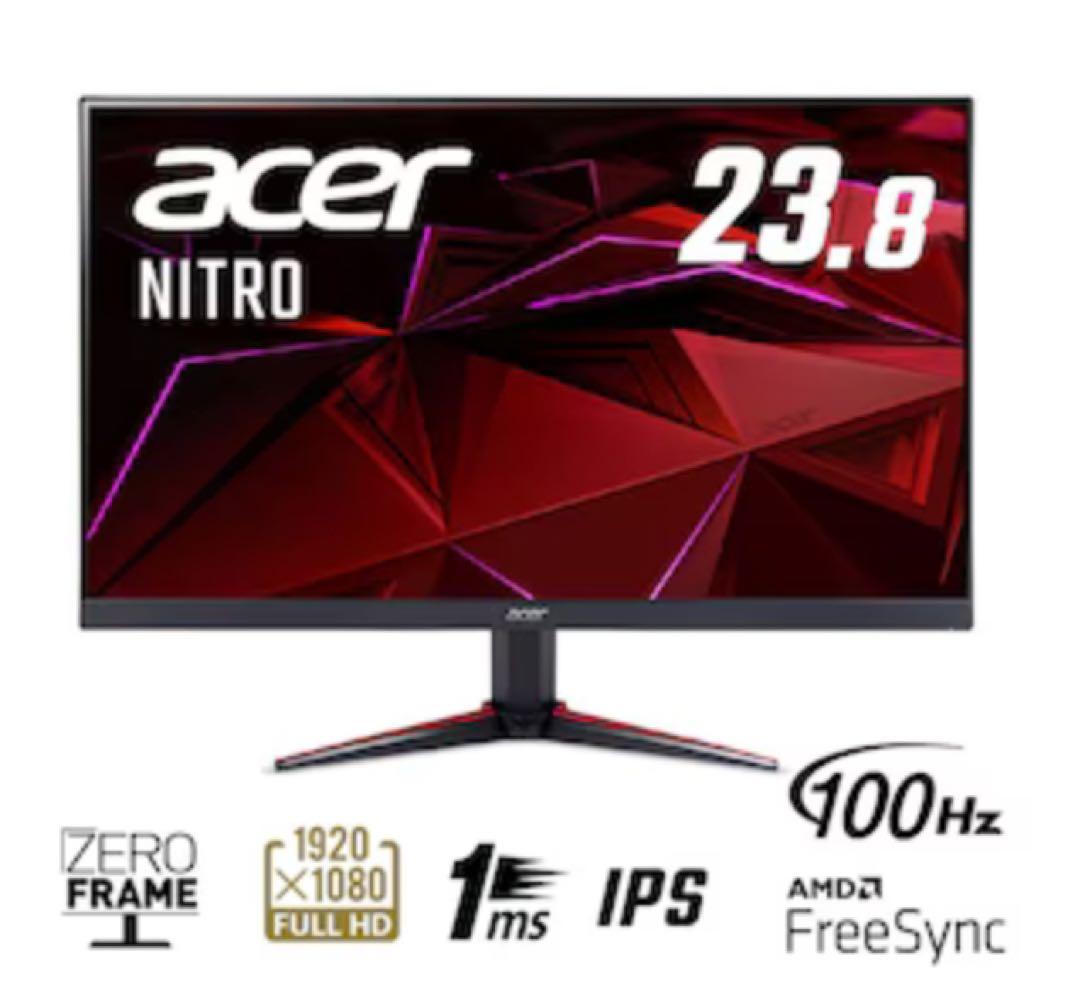 acer ゲーミングモニター VG240Y Pbmiipx 23.8インチ