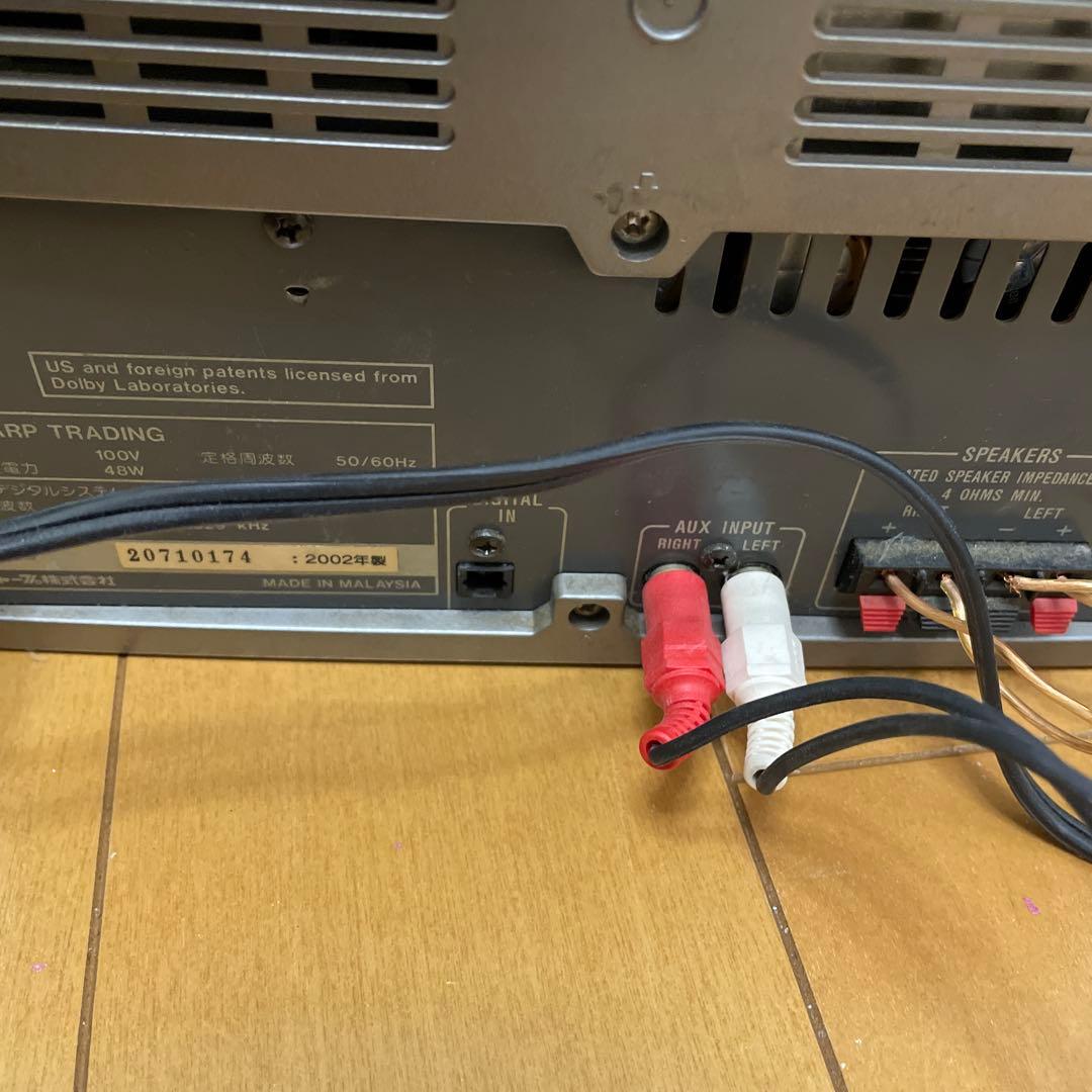 SHARP CD・MD・カセットデッキ シルバー