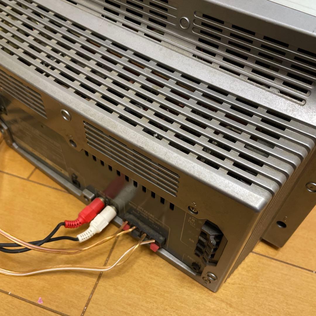 SHARP CD・MD・カセットデッキ シルバー