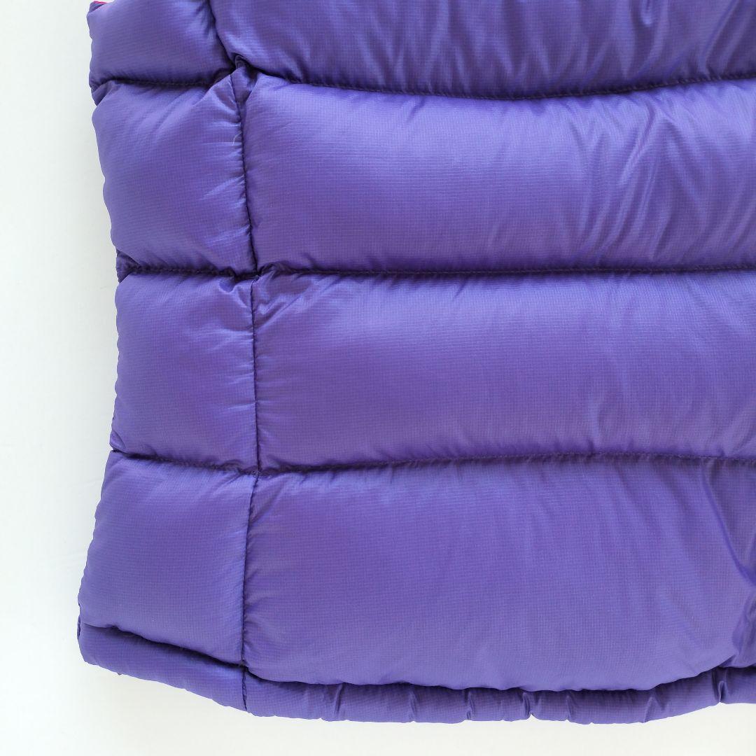 ノースフェイス ヌプシ ダウンベスト 700フィル パープル イエロー【Ｍ】