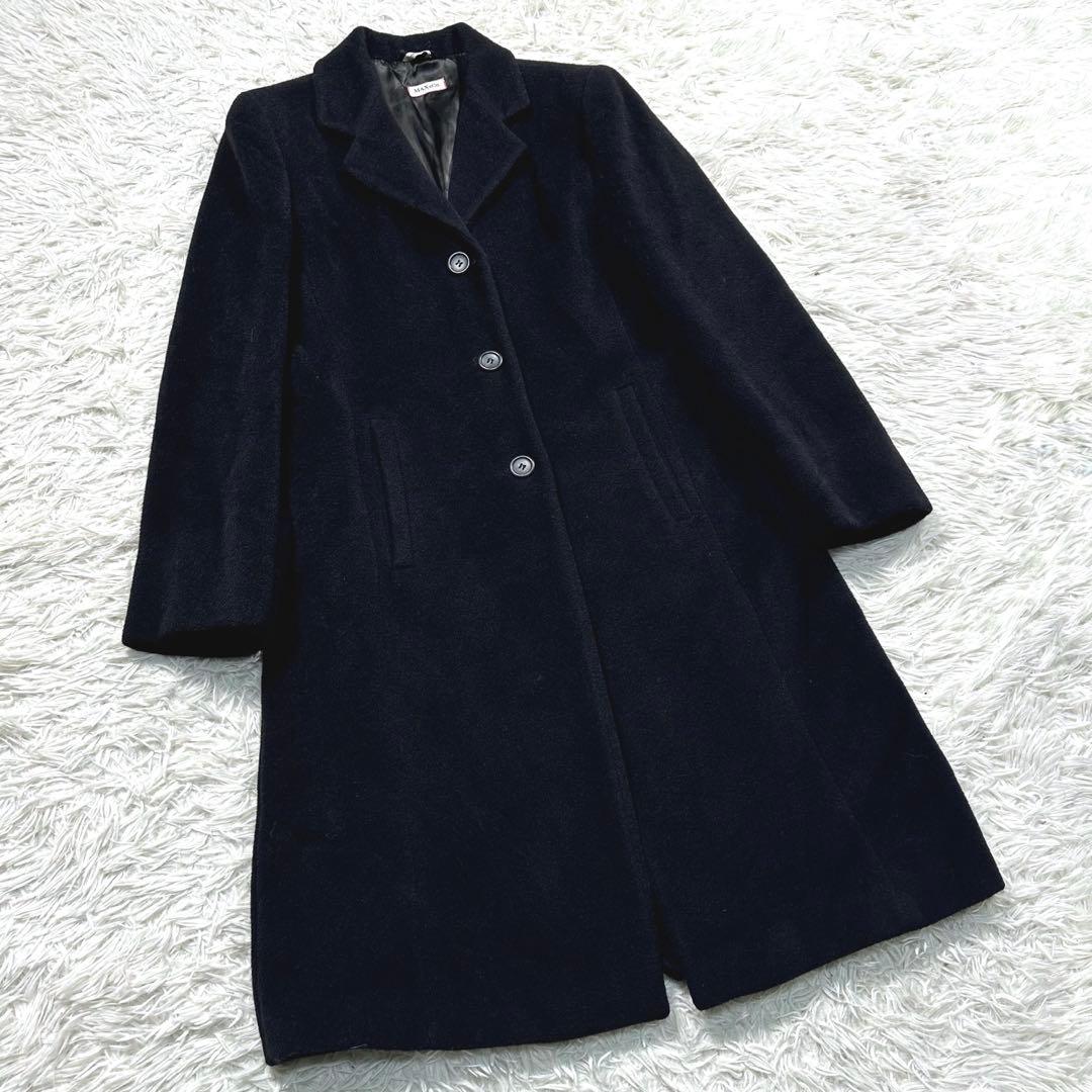MAX&CO マックスマーラ　カシミヤ　チェスターコート　ブラック　黒　42