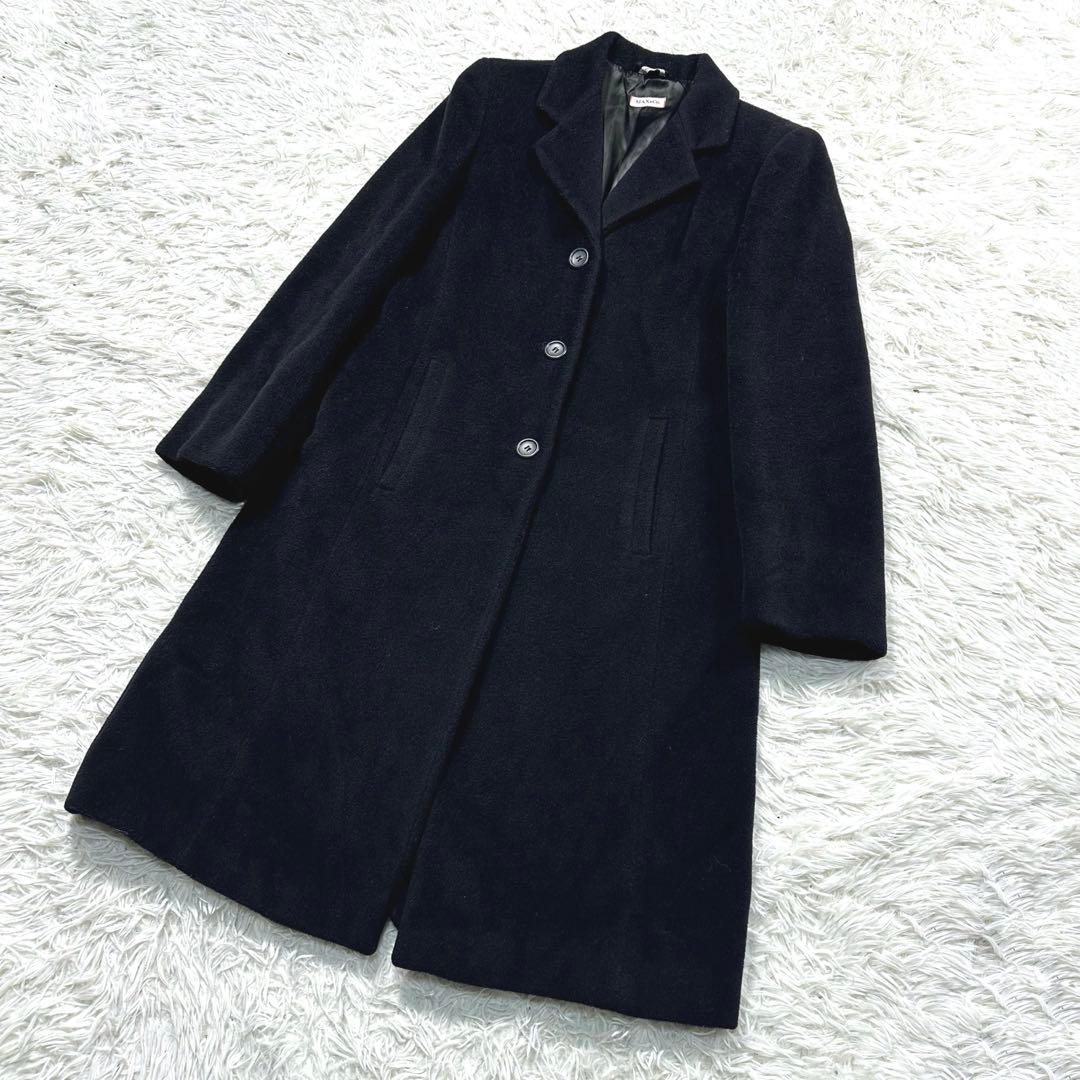 MAX&CO マックスマーラ　カシミヤ　チェスターコート　ブラック　黒　42