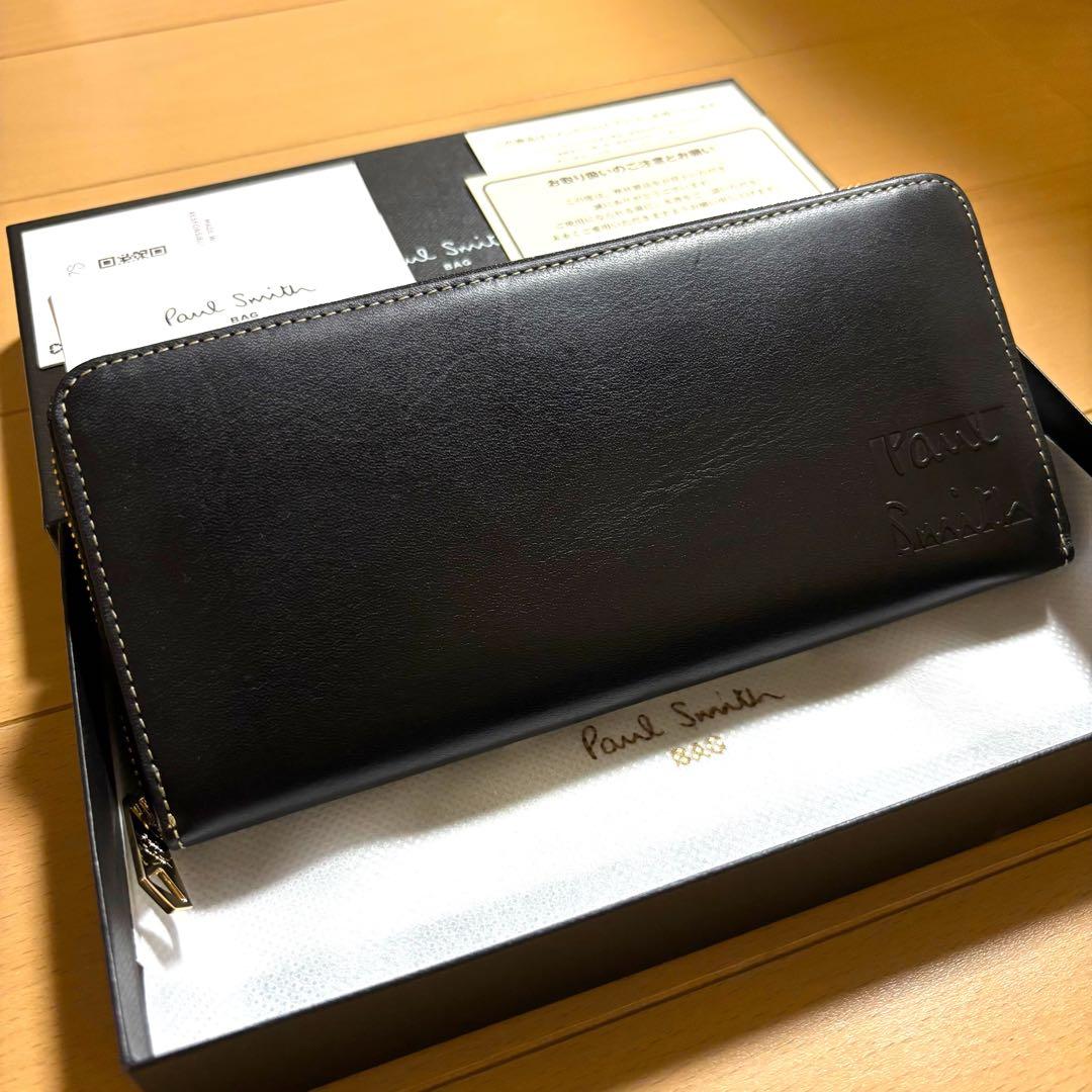 Paul Smith ステッチハイライト　長財布　未使用品　ブラック　完売品