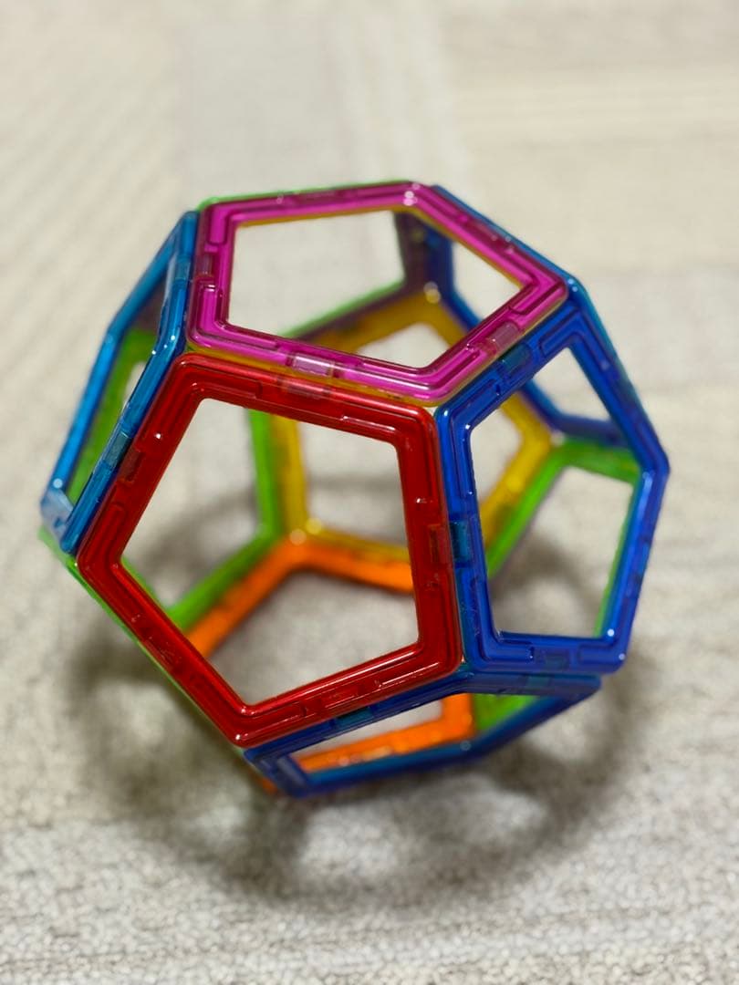 知育玩具 マグフォーマー　ピタゴラス　マグウィズダム　マグナタイル312ピース