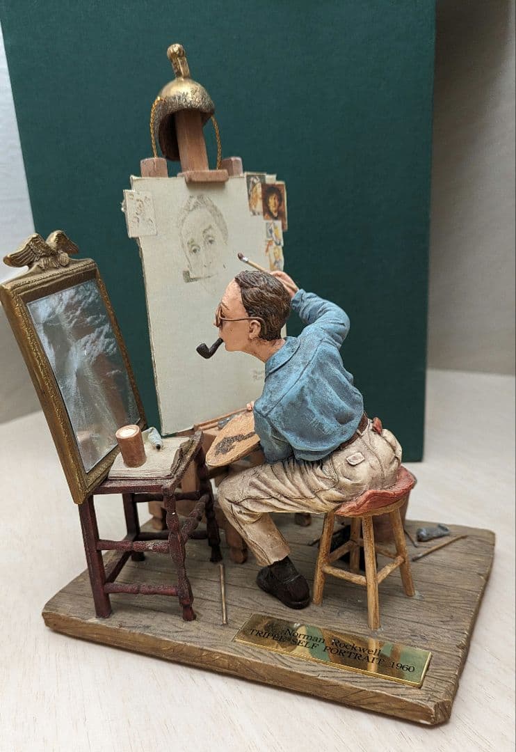 Norman RockwellフィギュアTRIPLE SELF PORTRAIT