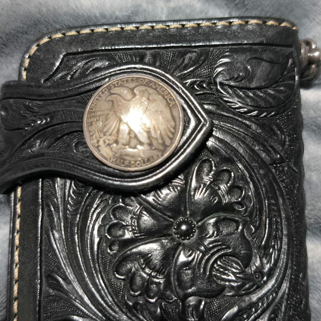 ライダースウォレット FUNNY バイカーズウォレット カービング