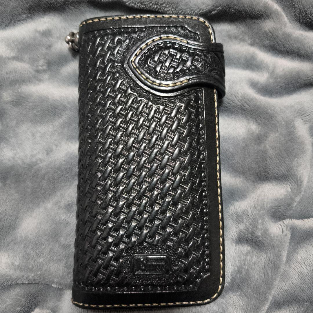 ライダースウォレット FUNNY バイカーズウォレット カービング