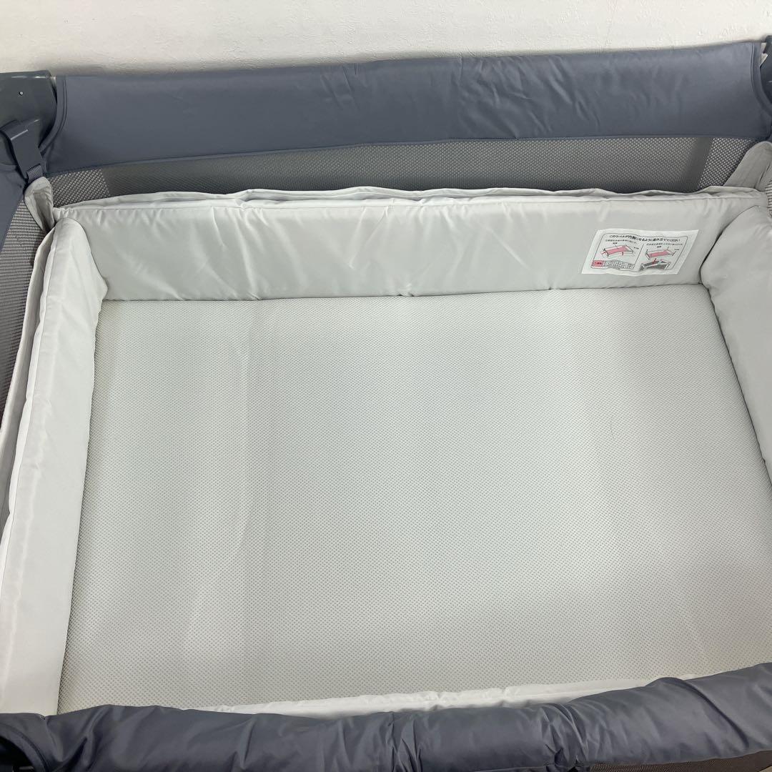 【極美品・良品】アップリカ ココネルエアーベビーベッド グレーベアー