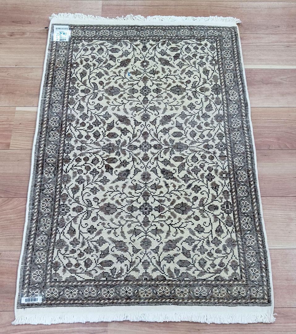 Y3188-2 トルコ カイセリ絨毯 ウール×コットン 手織り マット