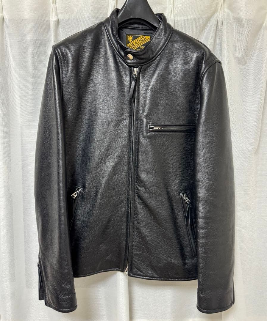 Y2LEATHER ワイツーレザーシングルライダースジャケット 黒38