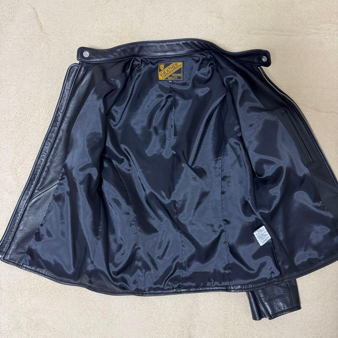 Y2LEATHER ワイツーレザーシングルライダースジャケット 黒38
