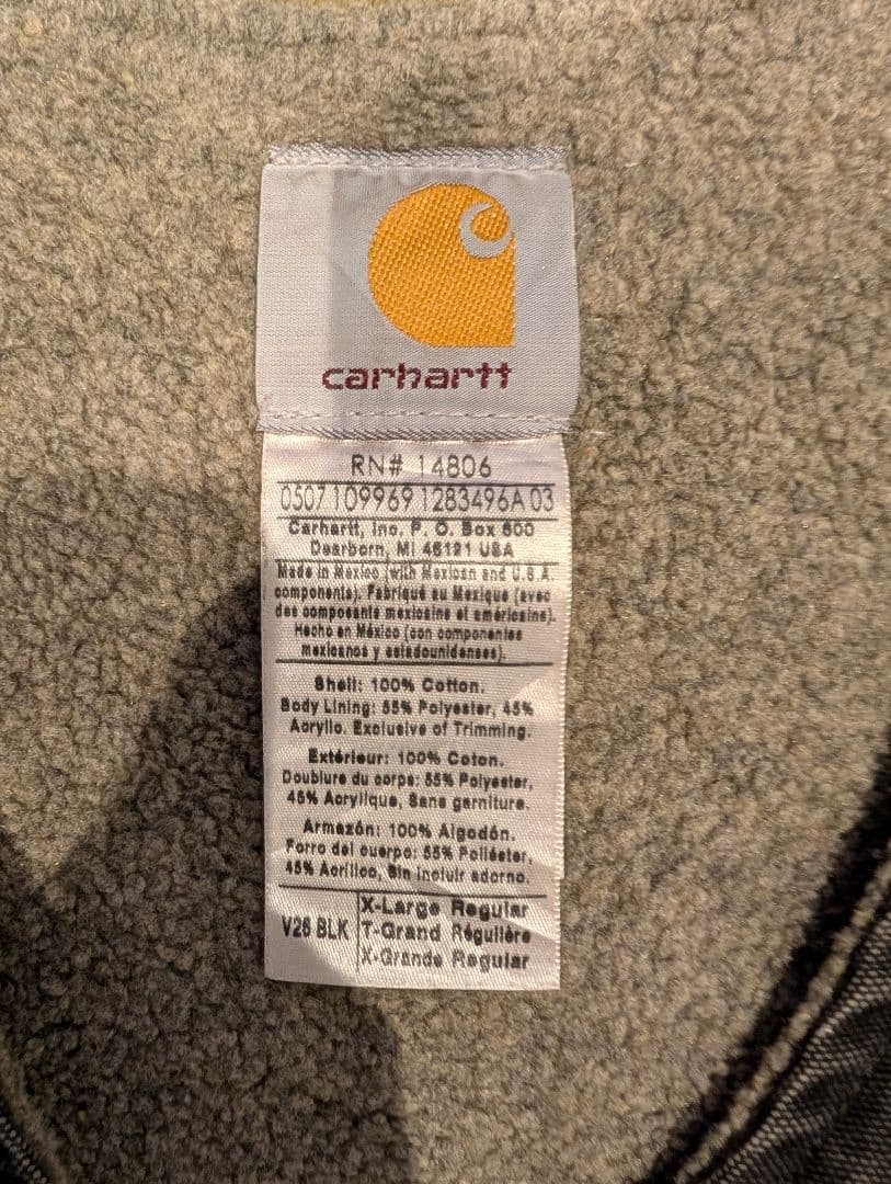 【美品•色味最高】Carhartt カーハート ダックベスト ヴィンテージ