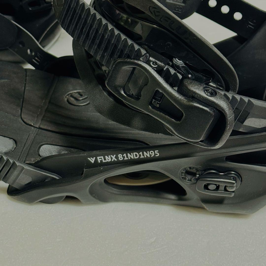 mサイズ スノーボードバインディング黒色ブラックFLUXF8DSMB