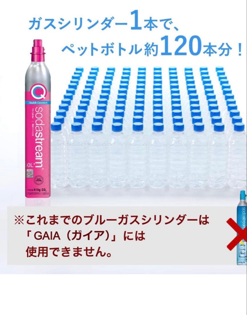 GAIA 炭酸水メーカー スターターキット ブラック