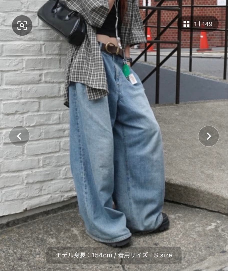 【2/8までの価格です】TEEN BOOP ダブルタックボーイズデニム/ブルー