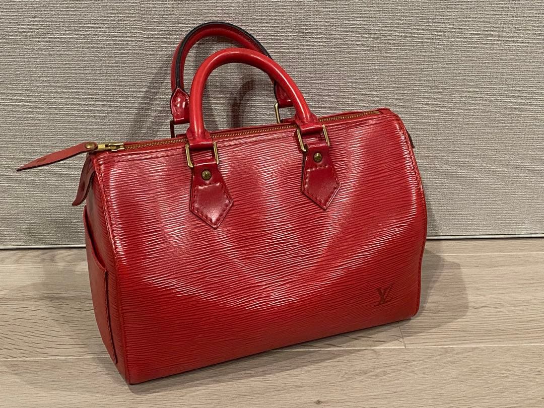 美品！Louis Vuitton エピ　スピーディー　レッドボストンバッグ