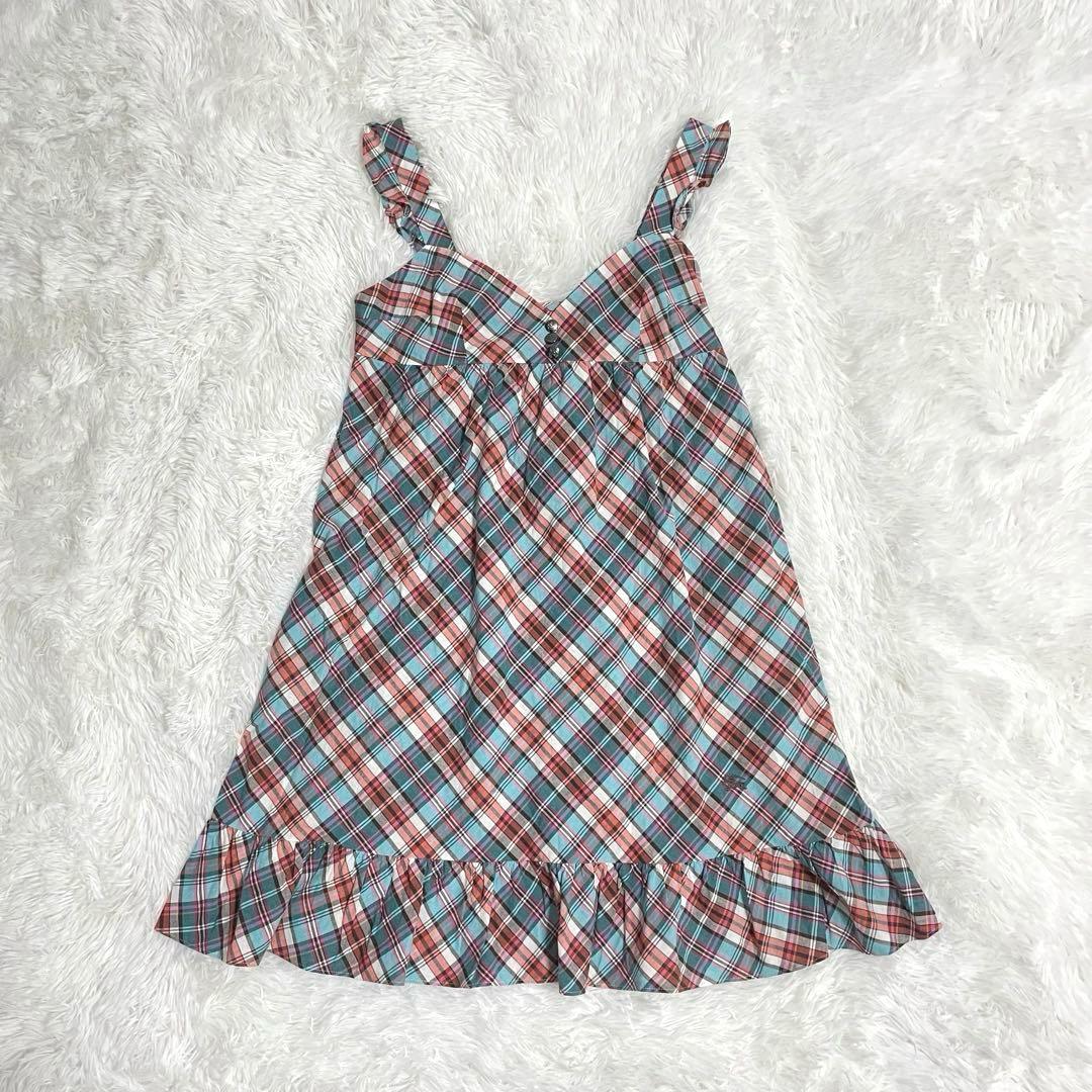 バーバリー　Burberry ブルーレーベル　チェック柄　ノースリーブワンピース