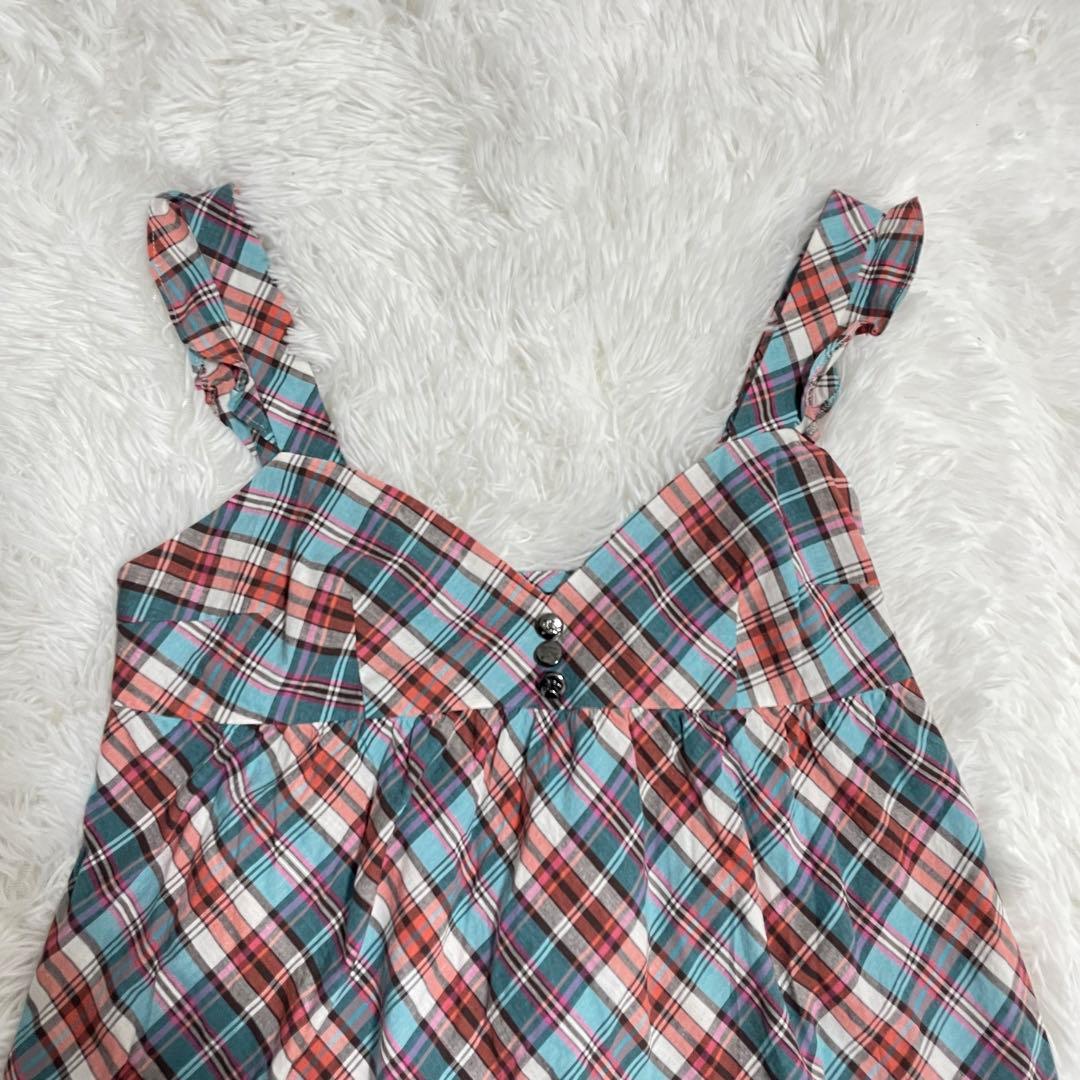 バーバリー　Burberry ブルーレーベル　チェック柄　ノースリーブワンピース
