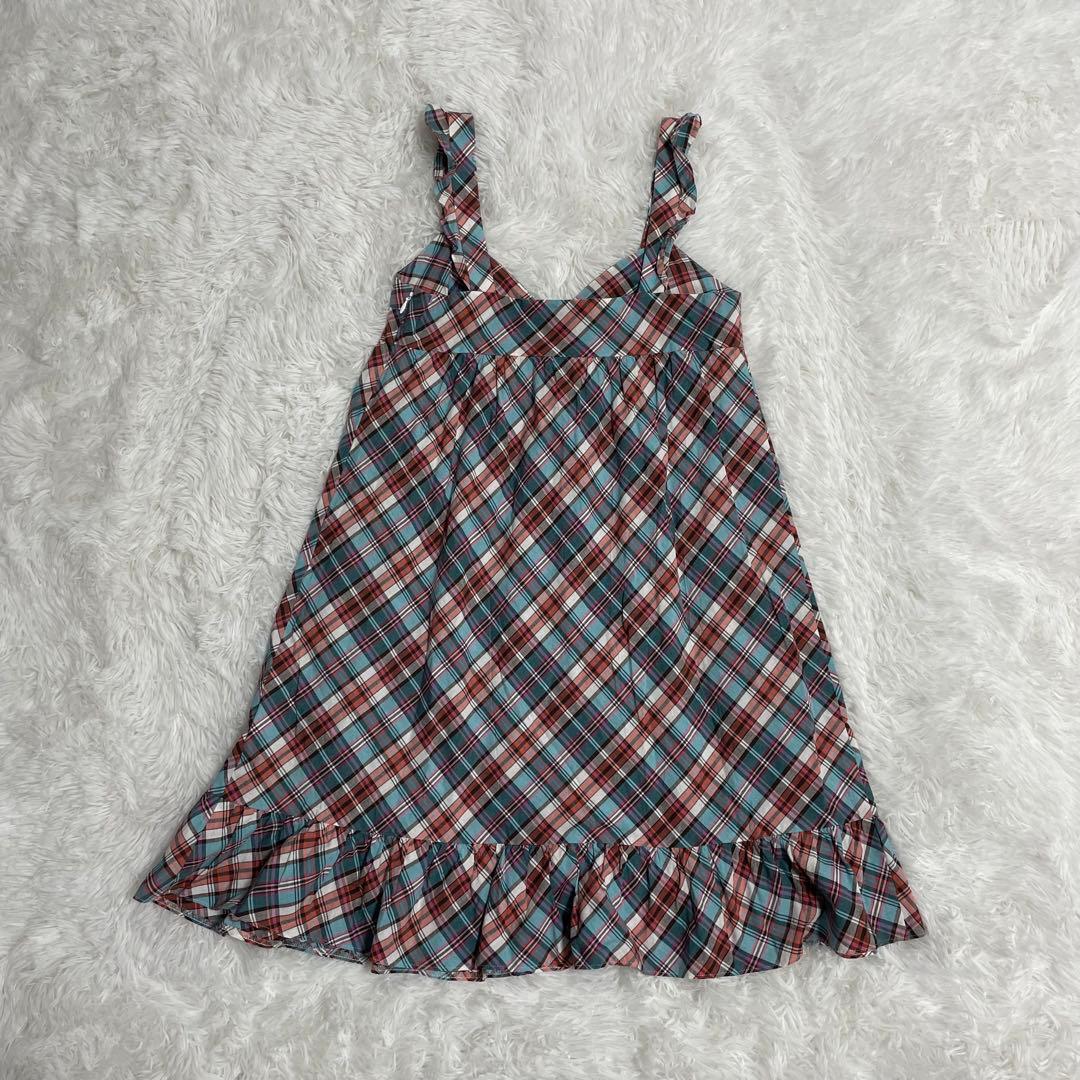 バーバリー　Burberry ブルーレーベル　チェック柄　ノースリーブワンピース