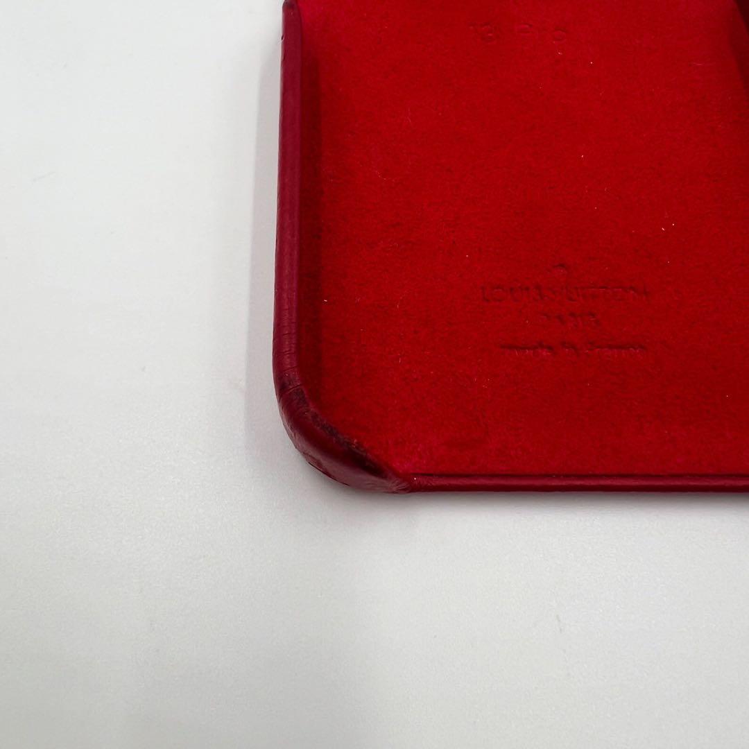 ルイヴィトン iPhone 13Pro ケース バンパー モノグラム レッド