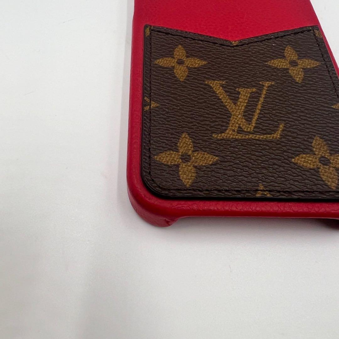 ルイヴィトン iPhone 13Pro ケース バンパー モノグラム レッド