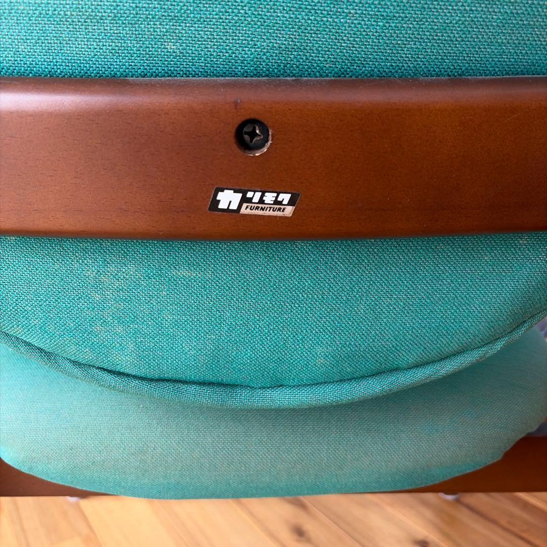 70s オールドカリモク ロビーアームチェア　ミッドセンチュリー　モダン