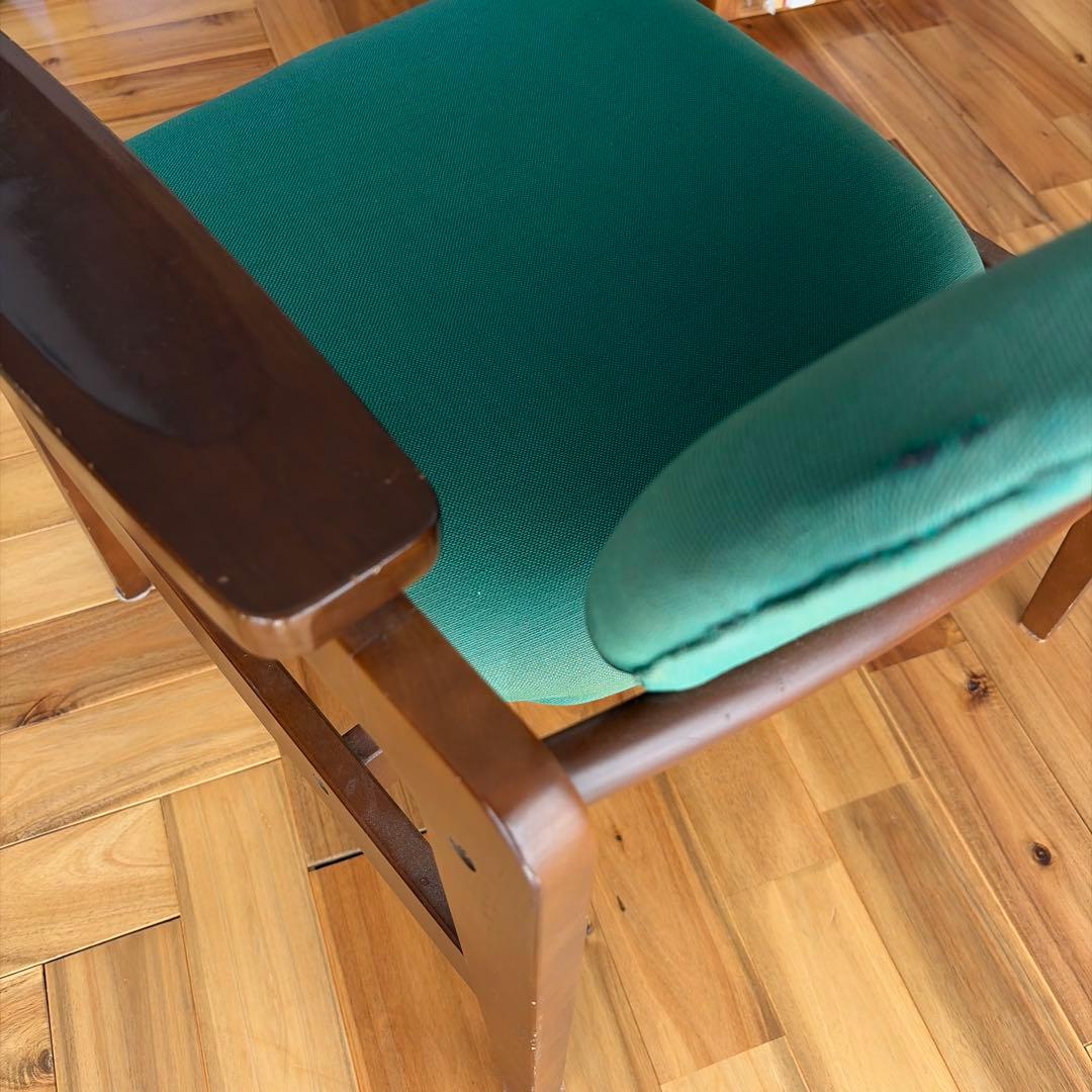 70s オールドカリモク ロビーアームチェア　ミッドセンチュリー　モダン