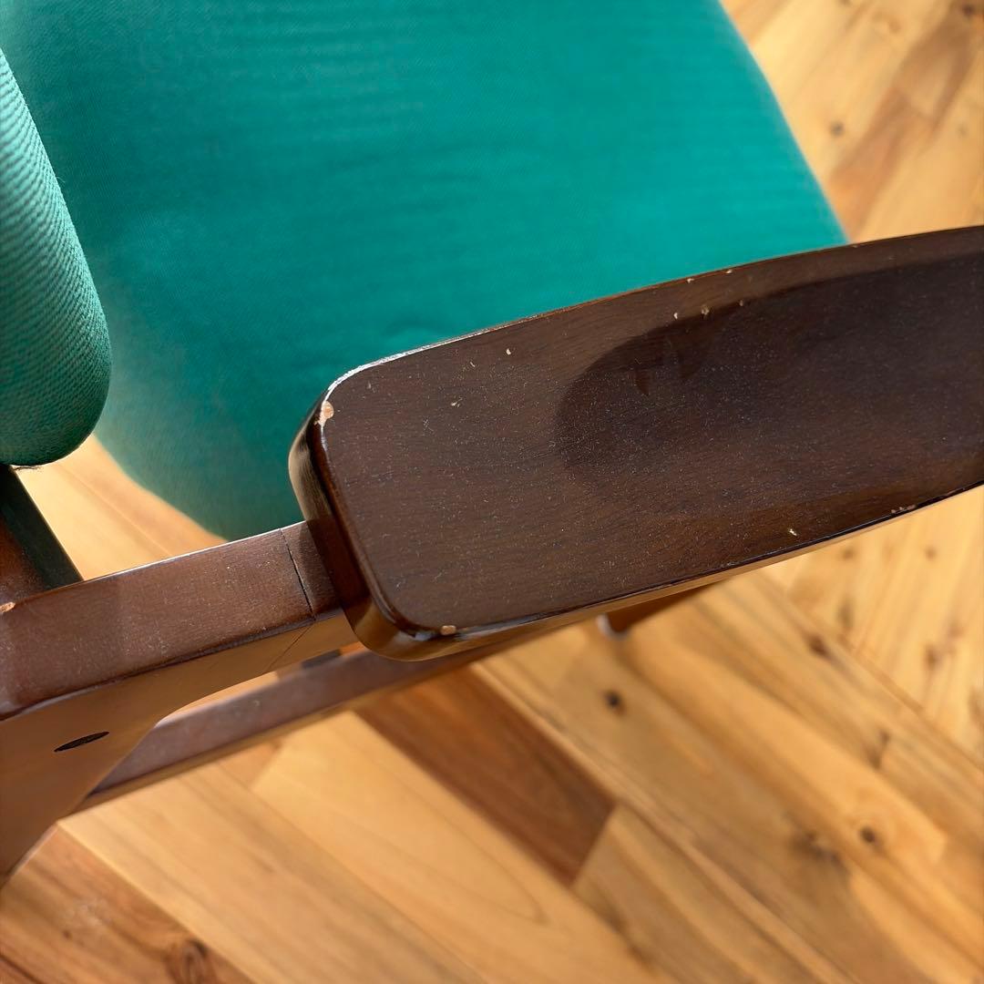 70s オールドカリモク ロビーアームチェア　ミッドセンチュリー　モダン