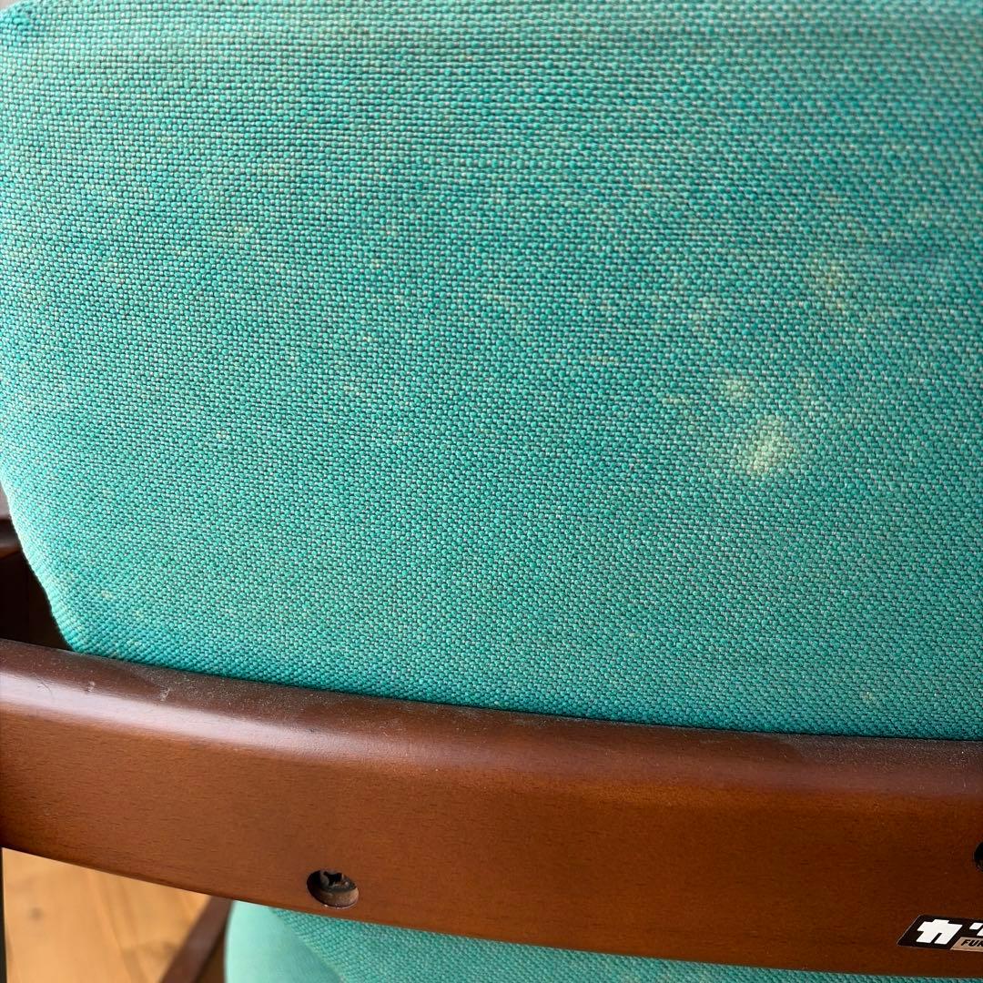 70s オールドカリモク ロビーアームチェア　ミッドセンチュリー　モダン