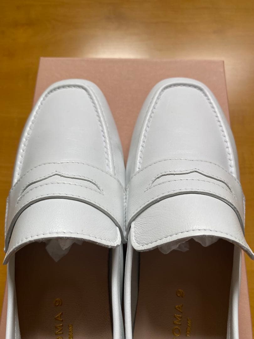 CORSO ROMA,9 NAPPA BIANCO ローファー　ホワイト　37