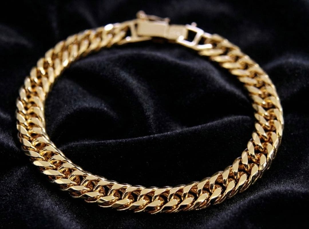 いずかわ　喜平ブレスレット6面ダブル　セーフティ付き