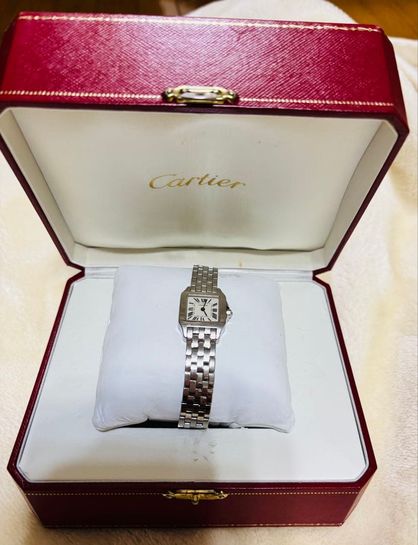 本日までお値引き価格　Cartier サントスドュモアゼル レディース時計