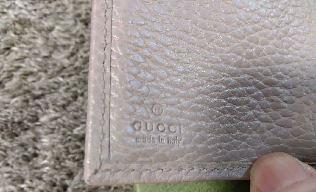 GUCCI ミ二財布 レザー 三つ折り財布 GGマーモント