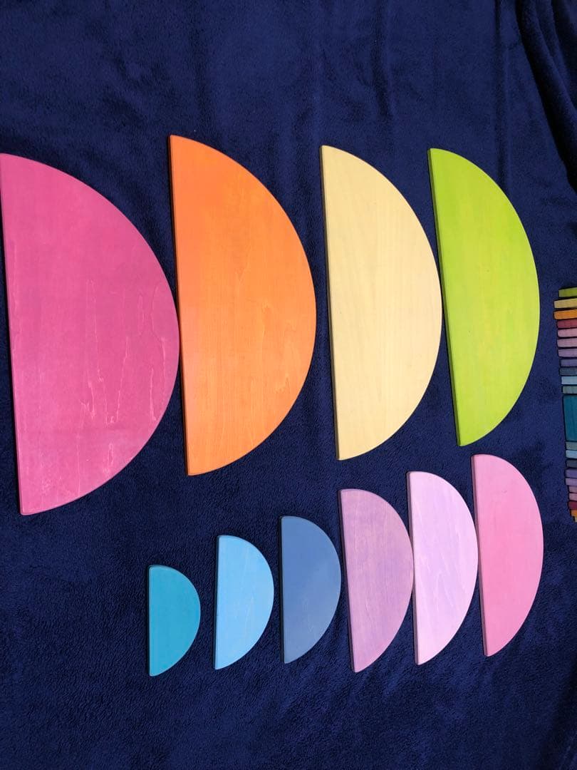 アーチレインボー パステル　半円盤セット