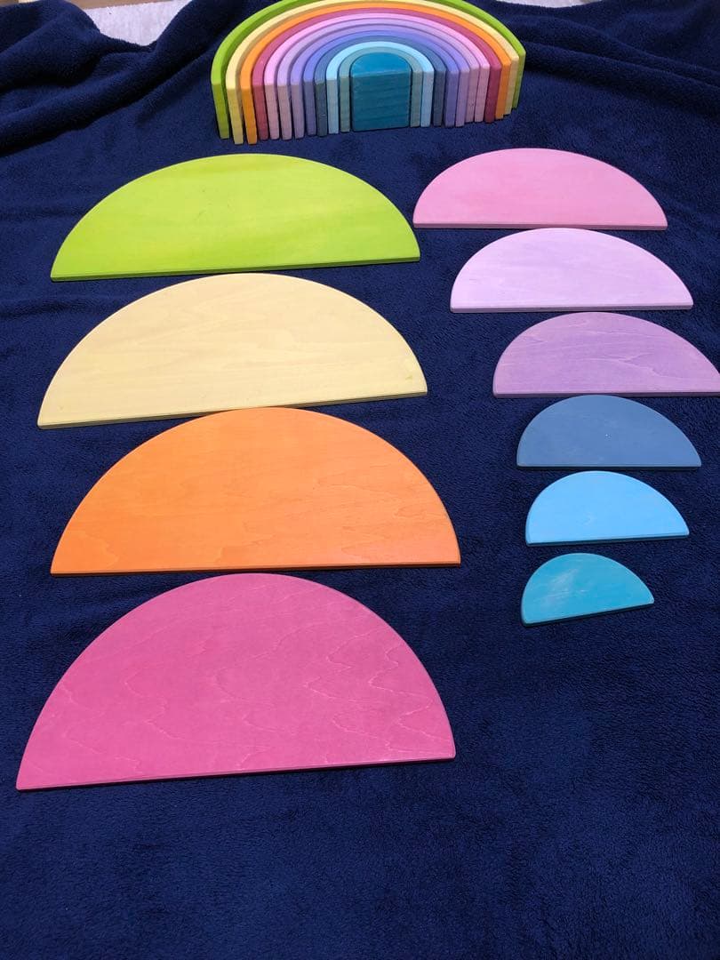 アーチレインボー パステル　半円盤セット